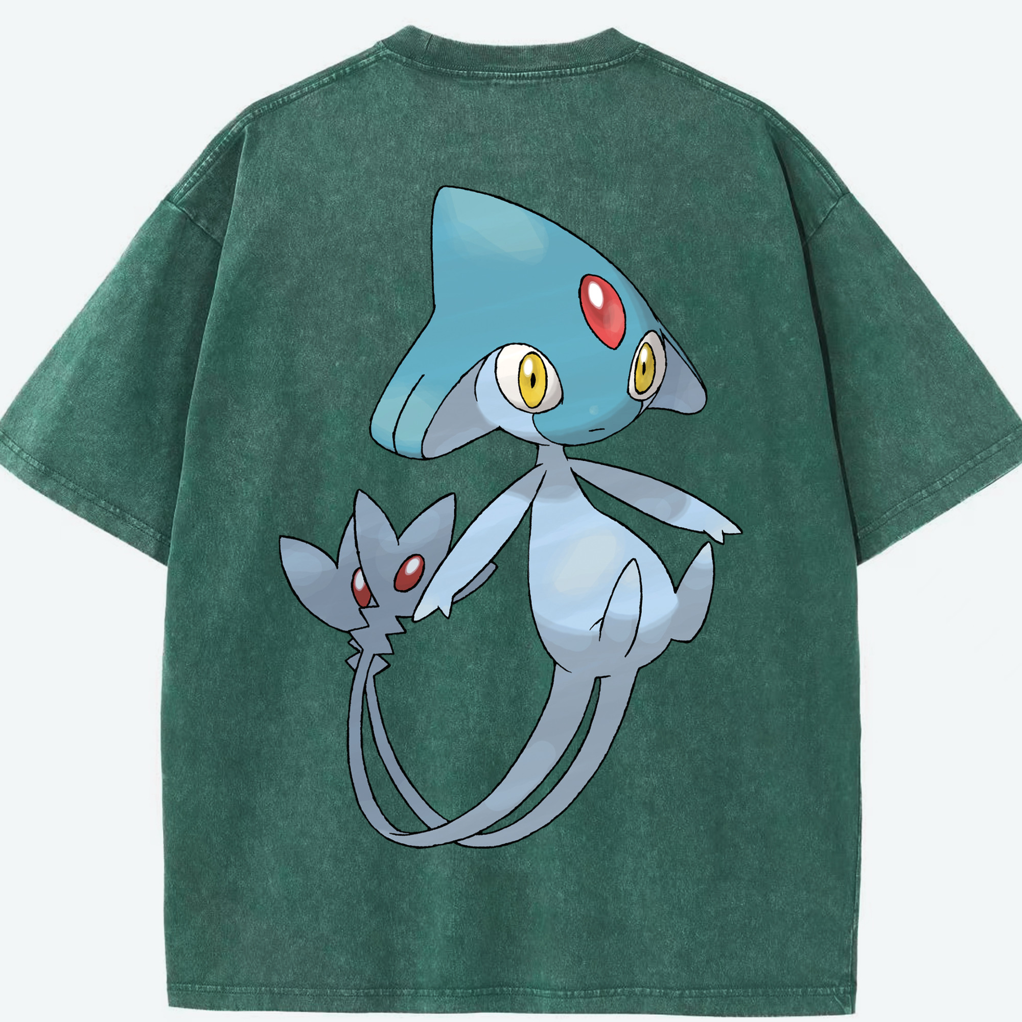 （画像用） ポケットモンスター Pokémon 綿100% ヴィンテージ風 半袖Tシャツ（背面プリント）